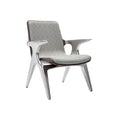 Moderne Designstoel met Aluminium Frame en Stoffen Zitting