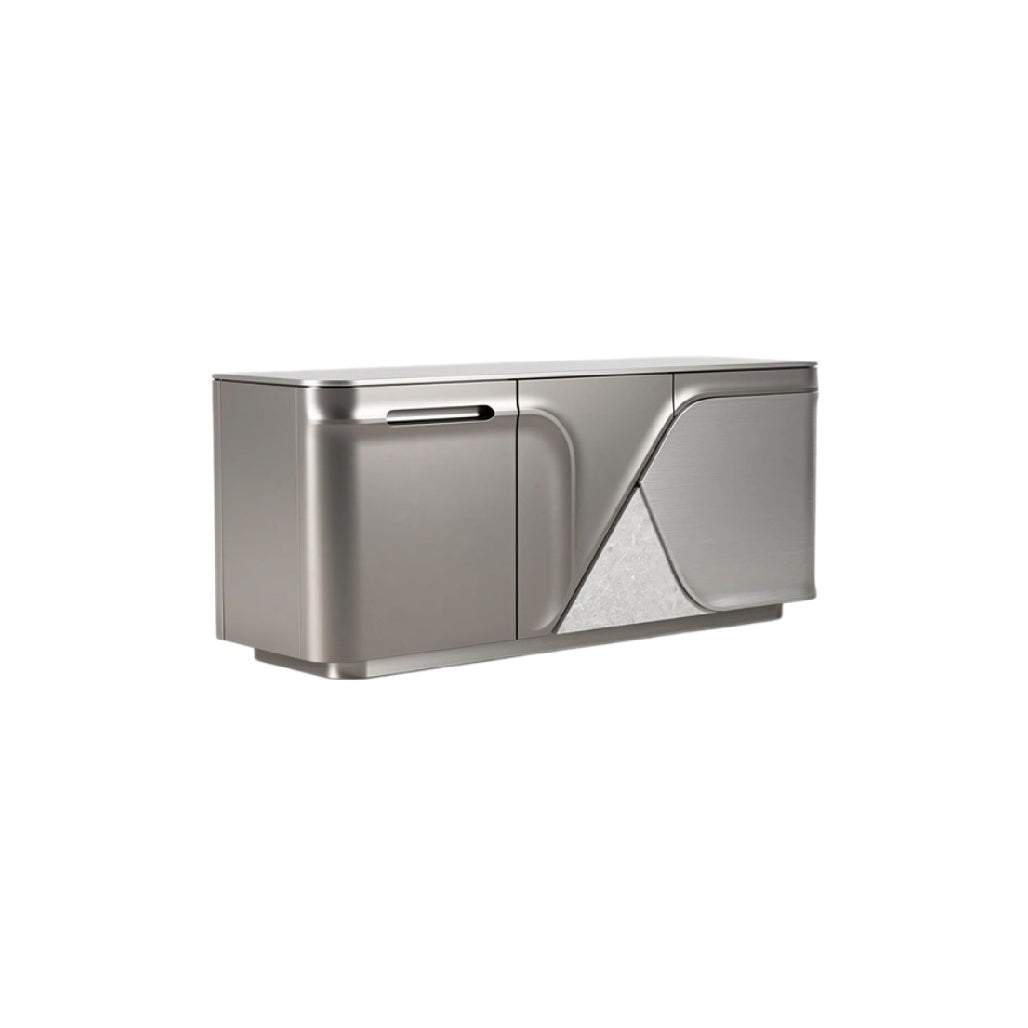 Technische Titel: "Moderne Aluminium Opbergkast met Elegante Designdetails"